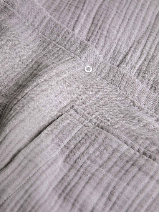 Aigaion Beach Poncho Cotton Gray