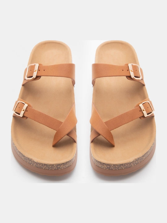 Γυναικεία Σανδάλια Flatforms Καφέ