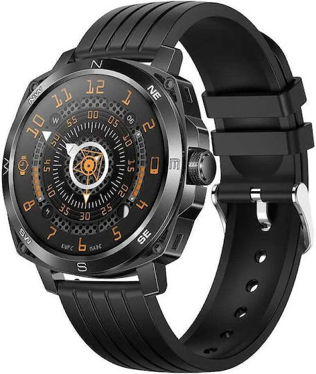 Lemfo I79 46mm Smartwatch με Παλμογράφο (Μαύρο)