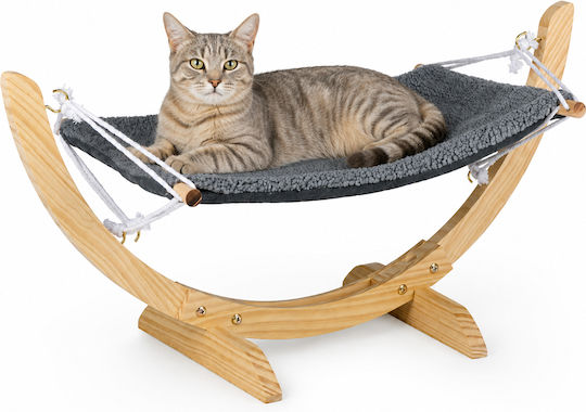 Bakaji Katzenbett Holz Ergonomisches 72x35x10 cm Bis 6 kg