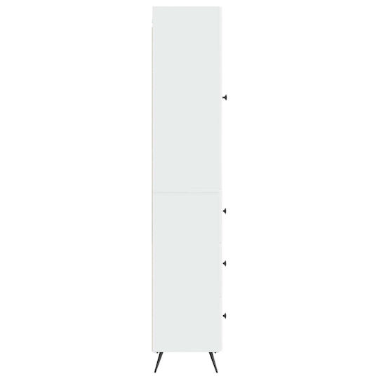 vidaXL Bathroom Column Cabinet Wall Hung M34.5xD34.5xH90cm White