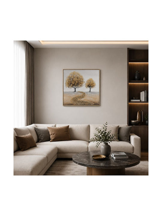 Inart Forestre Canvas Painting 62x62cm