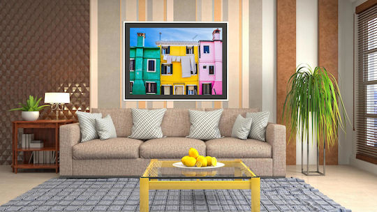 Πίνακας Colorful Houses In Burano Πολύχρωμα Σπίτια Στο Μπουράνο 100x70