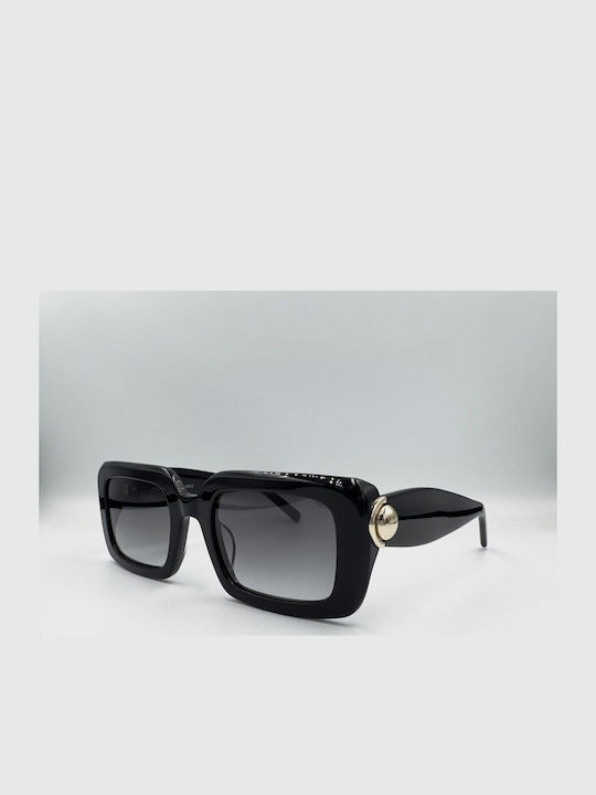 Monte Napoleone Women's Sunglasses with Black Frame and Black Lenses MN522612-C1