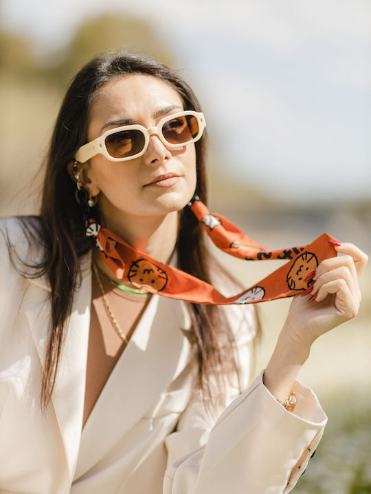 Tailor Made Damenträger Sonnenbrille mit Beigem Rahmen und Braunen Gläsern TM15249-C4