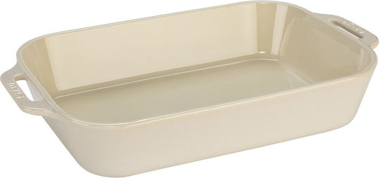Staub Rectangular Heat-Resistant Cookware Ceramic 1100ml 3 Pieces