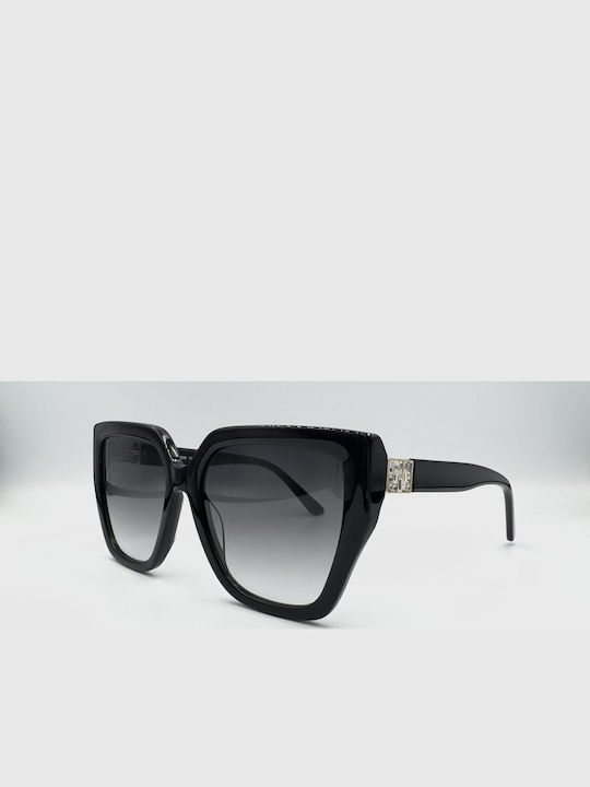 Monte Napoleone Women's Sunglasses with Black Frame and Black Lenses MN522611-C1