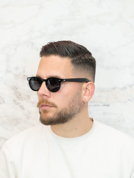 Monte Napoleone Unisex Sunglasses with Black Frame and Black Lenses MN14211 C1