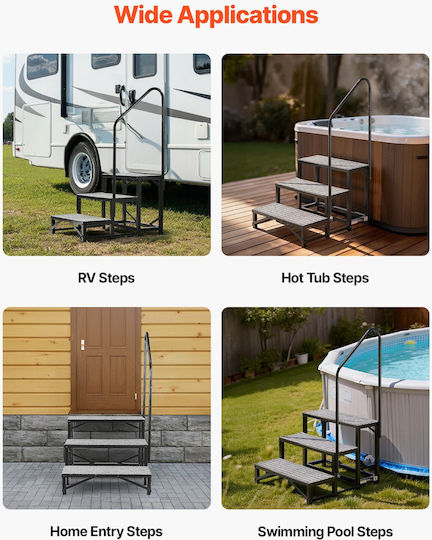 Vevor Dog Car Steps Black