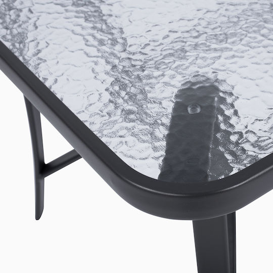 Set Dining de Exterior Bruno 7 Piese Gri