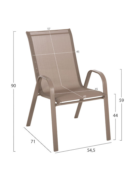 Garten- und Outdoor-Möbelsets Tischesatz Für klassische Veranda Leon 5 Stücke ΣΑΜΠΑΝΙ