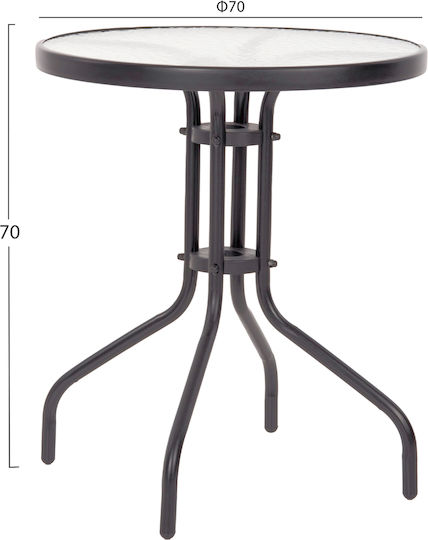Dining Set For Small Outdoor Spaces Leon 3 Pieces Gray