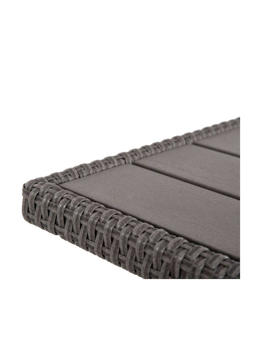 Outdoor Living Room Set 2 Pieces Gray with Pillows