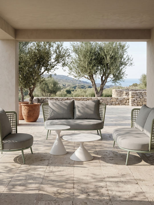Garten- und Outdoor-Möbelsets Typsatz Wohnbereich 4 Stück ΛΑΔΙ mit Kissen