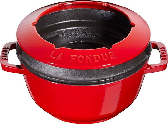 Staub Vas pentru Fondue Roșu