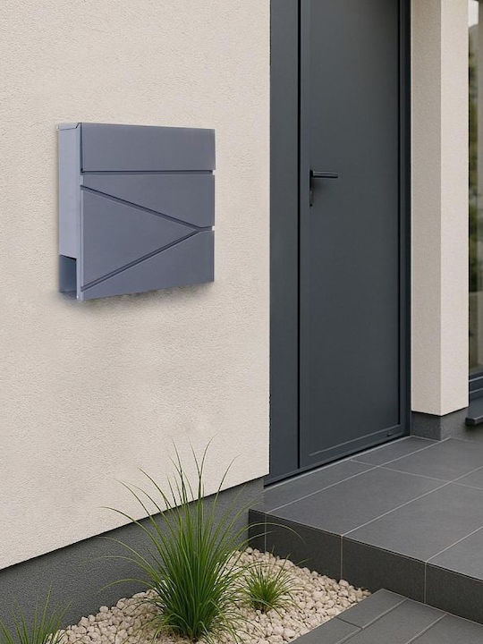 Saska Garden Γραμματοκιβώτιο Εξωτερικού Χώρου Inox σε Ροζ Χρώμα 37x37x10.5cm Saska Garden Γραμματοκιβώτιο Εξωτερικού Χώρου Inox σε Ροζ Χρώμα 37x37x10.5cm