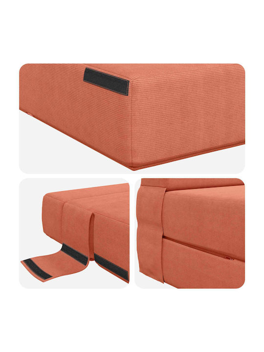 Armchair Bed Red Orange 70x72x60cm