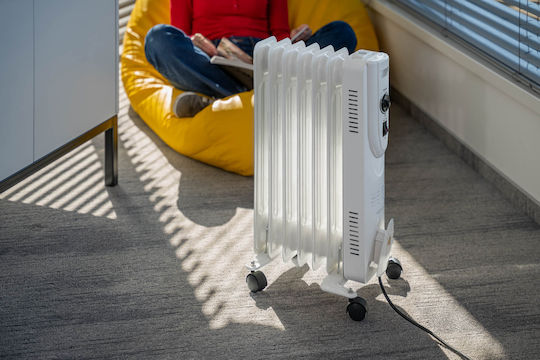 Milla Home Ölradiator mit 6 Ölgefüllten Heizkörpern 1500W