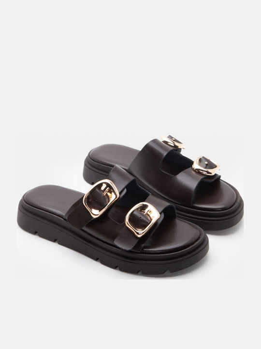 Γυναικεία Σανδάλια Flatforms Καφέ