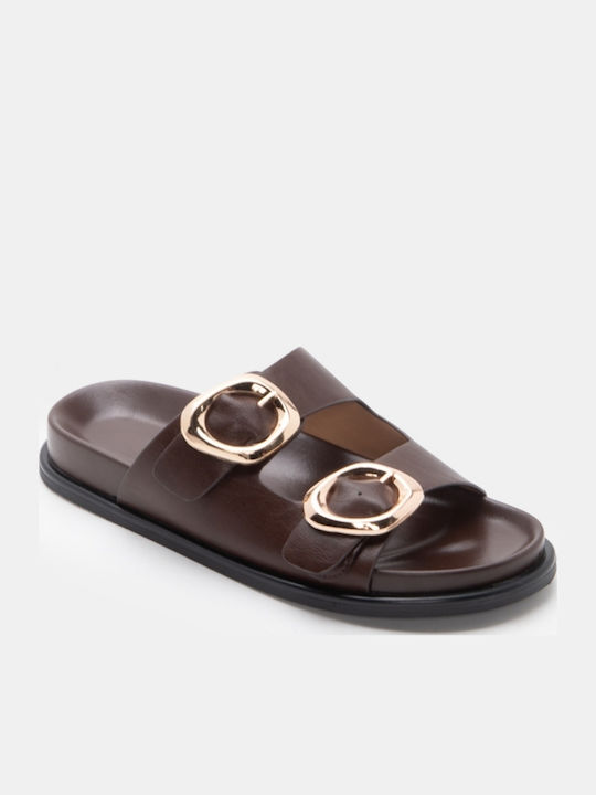 Women's Flat Sandals Flatforms Brown