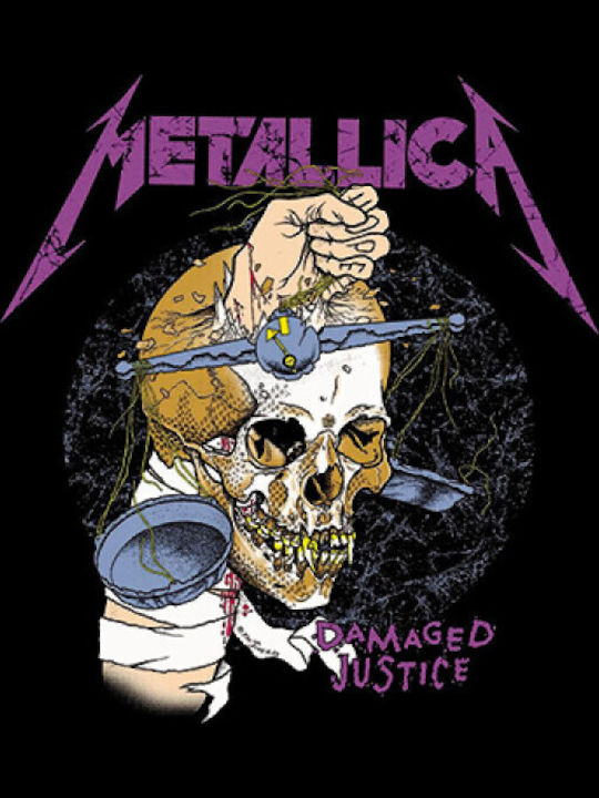 Hoodie Φούτερ Κουκούλα Metallica Damaged Justice Takeposition Μαύρο 907-7787