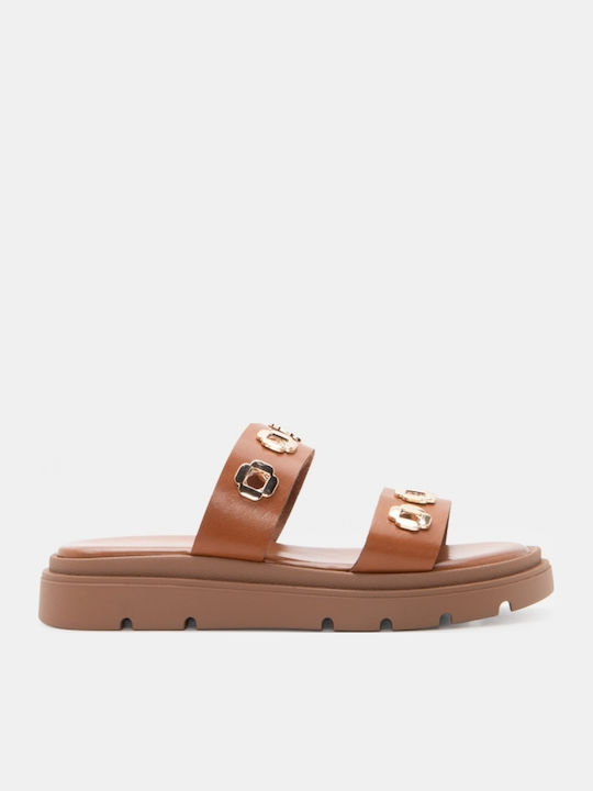 Γυναικεία Σανδάλια Flatforms Καφέ