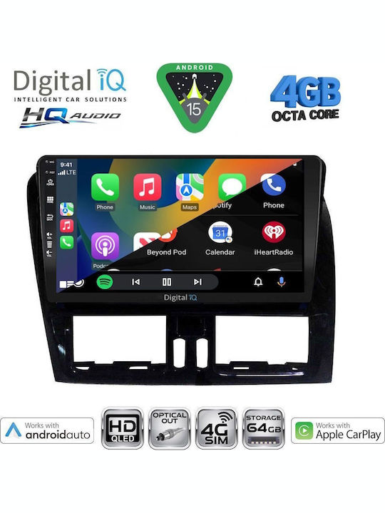 Digital IQ Car Audio System for Volvo XC 60 2009-2017 Bluetooth USB WiFi GPS Apple CarPlay Android Auto with 9" Touch Screen
