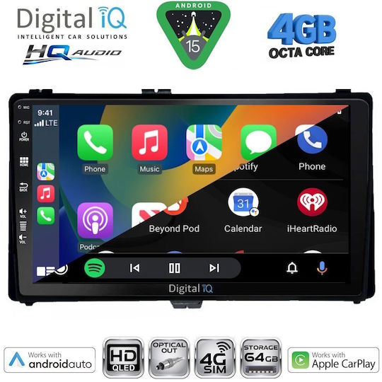 Digital IQ Car Audio System for Toyota Auris Aygo X Corolla 2017-2019 Bluetooth USB Wi-Fi GPS Apple CarPlay Android Auto with 9 Inch Touch Screen DIGITAL IQ BXK 19703 CPAA