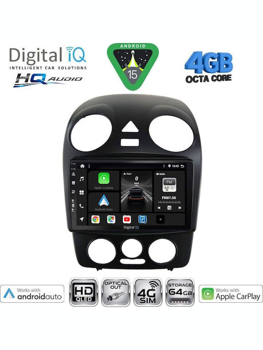 Digital IQ Auto-Audiosystem 2004-2014 Bluetooth USB Eingebautes Wi-Fi GPS Apple CarPlay Android Auto mit Touchscreen 10 Zoll