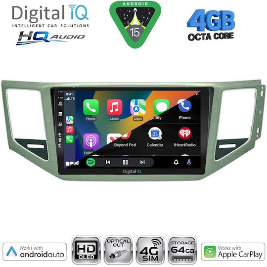 Digital IQ Car Audio System for Volkswagen Golf Sportsvan 2014-2021 (Bluetooth/USB/WiFi/GPS/Apple CarPlay/Android Auto) with 10" Touch Screen