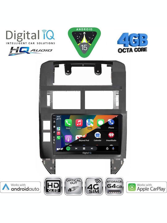 Digital IQ Car Audio System for Volkswagen Polo 2002-2009 Bluetooth USB WiFi GPS Apple CarPlay Android Auto with 9" Touch Screen