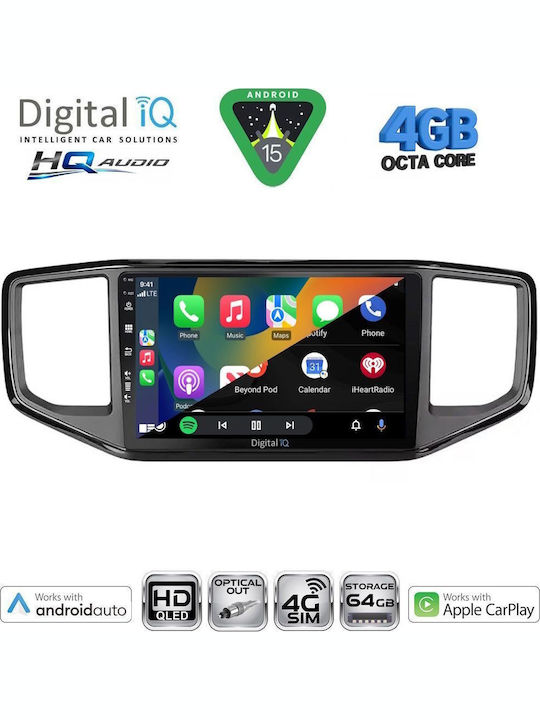 Digital IQ Car Audio System for Volkswagen Amarok 2017-2022 (Bluetooth/USB/WiFi/GPS/Apple CarPlay/Android Auto) with 9" Touch Screen