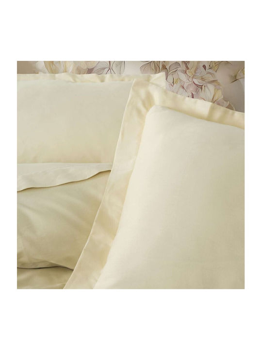 Cottonbox Set Huse Pentru Pilote 200x220cm Dublu Cu 2 Fețe De Pernă Și 1 Cearceaf Bej