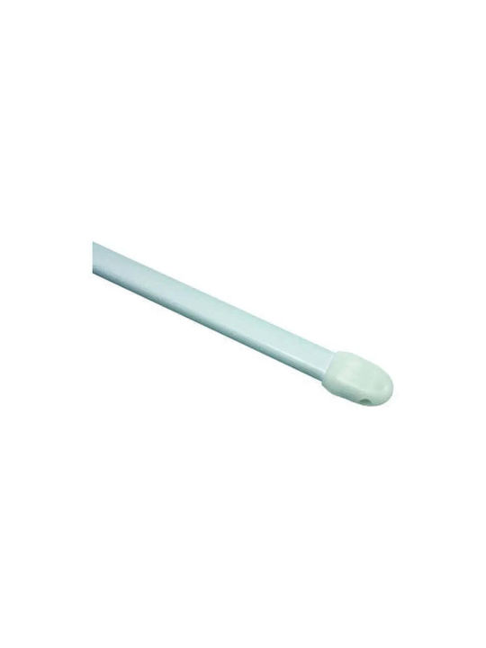 Gardinia Bară Pliabilă Metalică Pentru Perdele Single 80-120 cm Albă