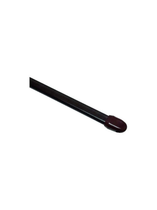 Gardinia Ausziehbare Metallische Vorhangstange Einzeln 60-100cm Braun