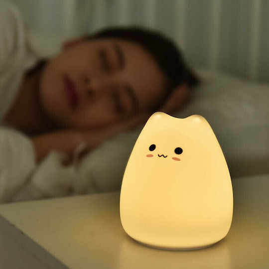 Lumini LED Lămpi De Masă Pentru Copii Decorațiuni Atingere Alb 10.2x9x8.9cm LJC-124A