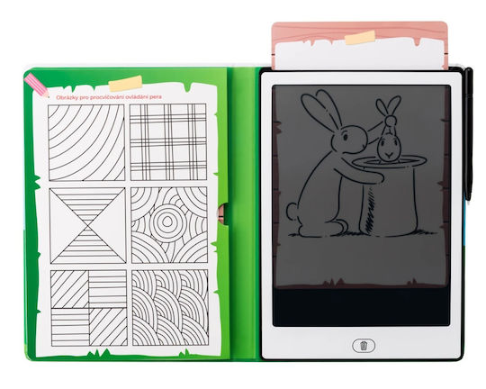 Gogen Bob Bobek Tabletă de Desen Copii 11" 28 Cm Ecran Lcd Baterie Cr2025 Inclusă Subțire Ușoară Albă
