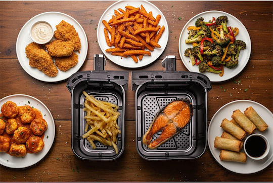 Eldom Air Fryer with Double Removable Container 11l Black FR220