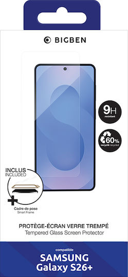 Bigben Screen Protector Galaxy S26 Plus 9h Anti-scratch Tempered Glass Transparent