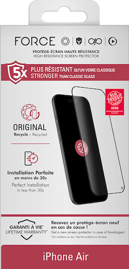 Force Glass Screen Protector Iphone Air In 2.5d Oleophobic Organic Glass Transparent