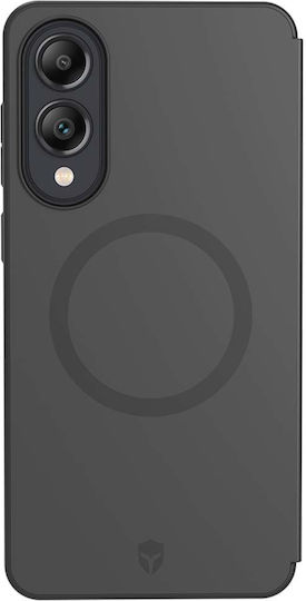 Force Case Magsafe Hülle Galaxy S25 Edge Verstärkte Stoßfeste 2m Kartenhalter Schwarz