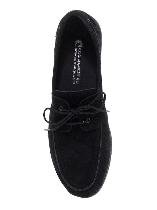 Leather Women's Loafers in Black Colour
