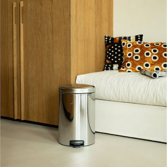 Brabantia Brabantia New Icon Mülleimer aus Inox mit Pedal Grau 20lt