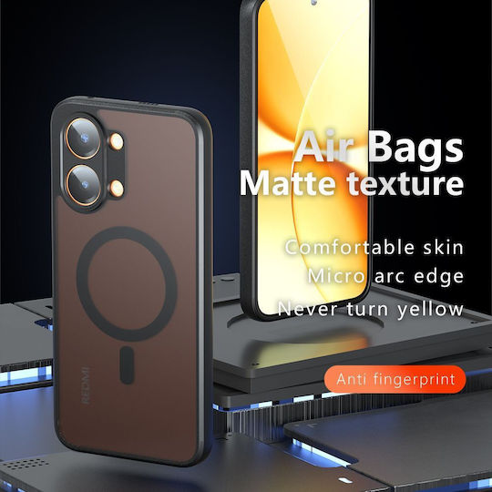 Techsuit Purefrost Задна Корица Силикон Черен (Poco X8 Pro Max)