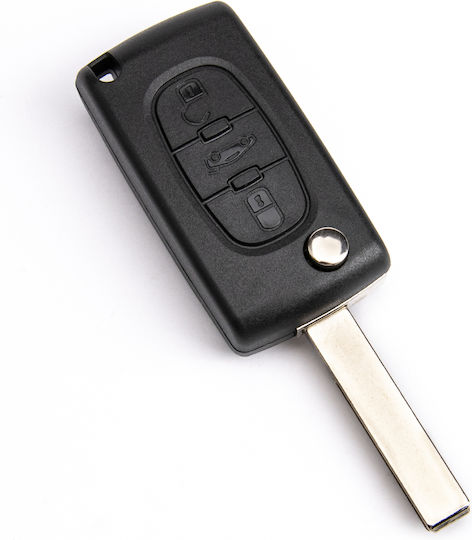Schale Mit Klappbarem Autoschlüssel Peugeot Expert Partner 3008 5008 207 308 3 Schaltflächen