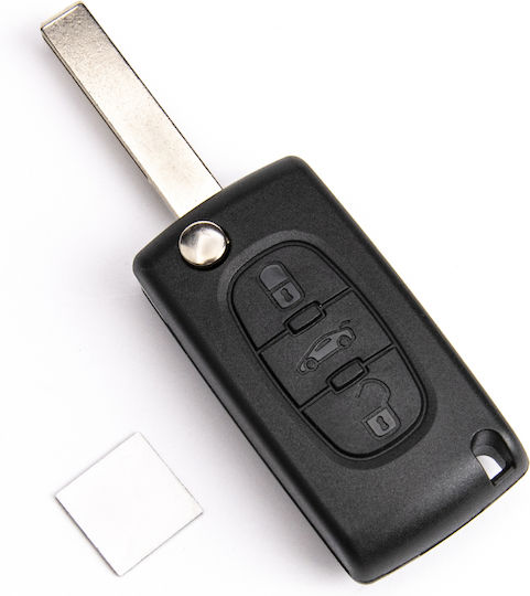 Schale Mit Klappbarem Autoschlüssel Peugeot Expert Partner 3008 5008 207 308 3 Schaltflächen