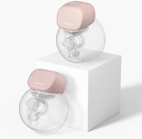 Momcozy S9 Pro Portable Double Breast Pump Battery BPA Free Pink 180ml