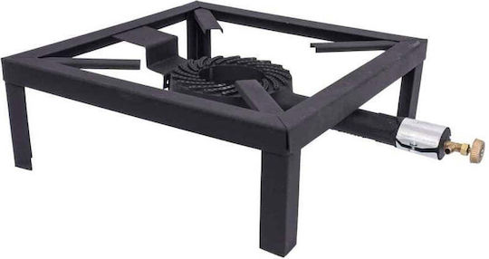 Cast Iron Gas Fire Pit Durable Burner 40x40 Cm