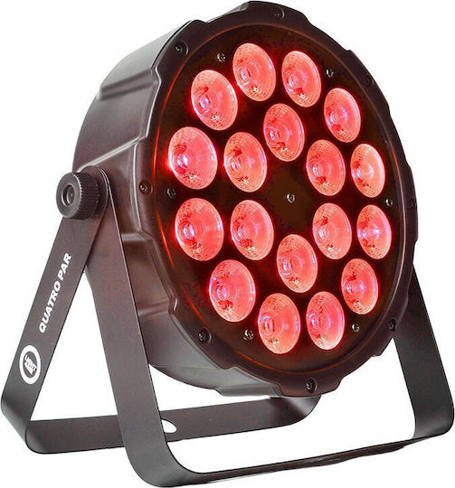 Light4me Quatro Par 18x10w RGBW LED Stage Projector Lighting Event Decoration Light