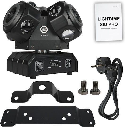 Light4me Sid Pro Movable Multi-effect Light 5in1 Stage Lighting Led Dmx Beam Ring Laser R G B 12x10w Rgbw